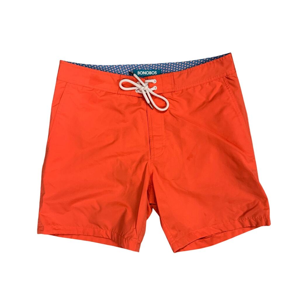 Bonobos Swim Trunks Shorts Orange 32